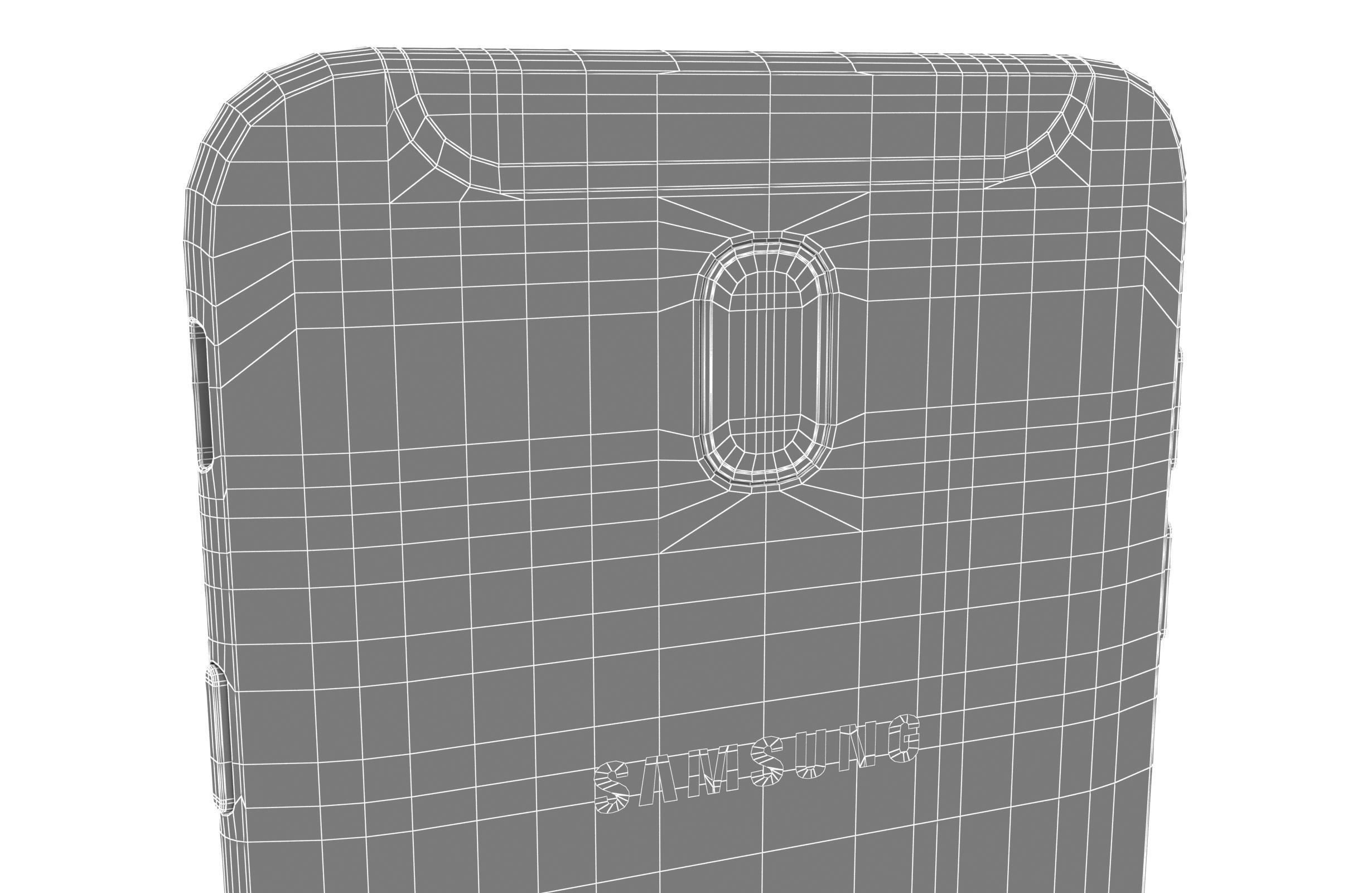 Samsung Galaxy J7 2017 Blue 3D model_14