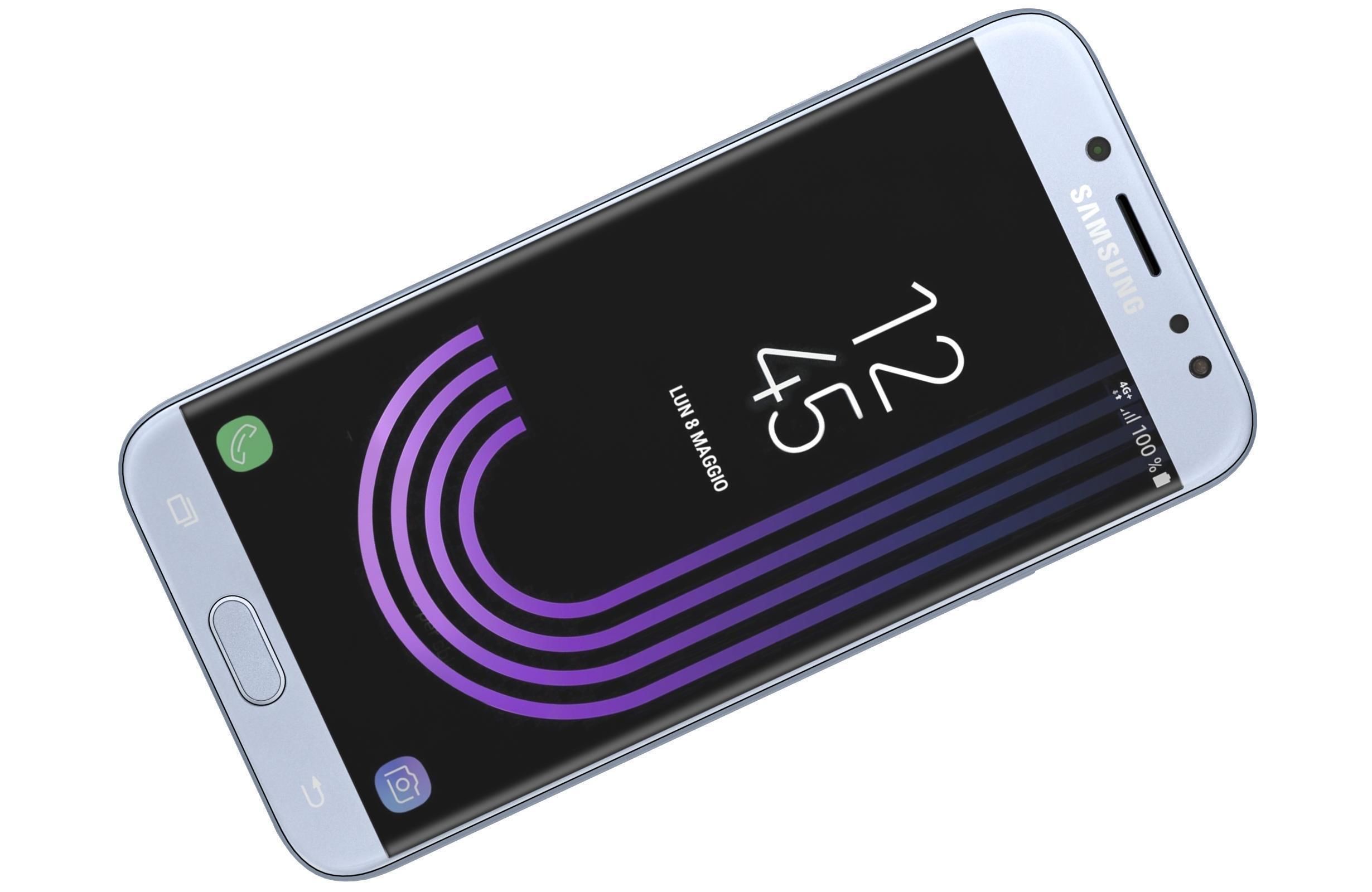 Samsung Galaxy J7 2017 Blue 3D model_2