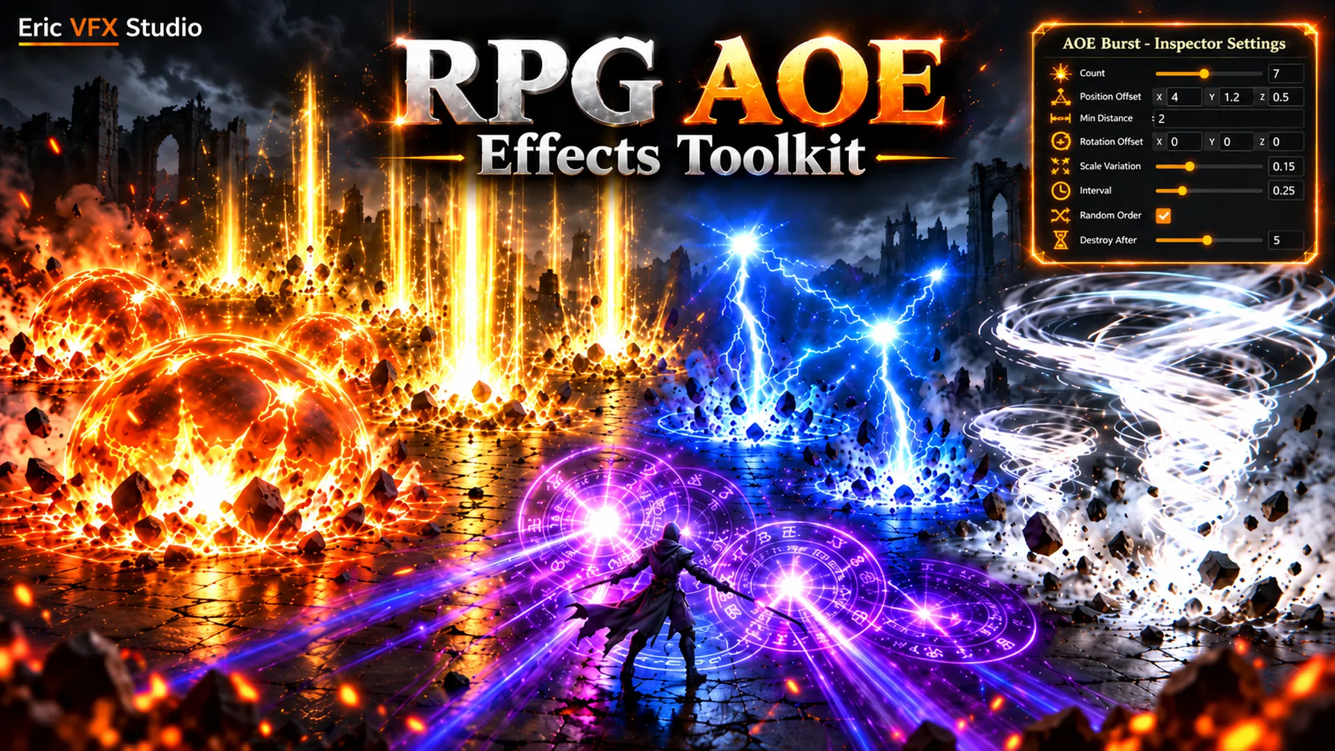 Unity RPG AOE Effects Toolkit 3D model
