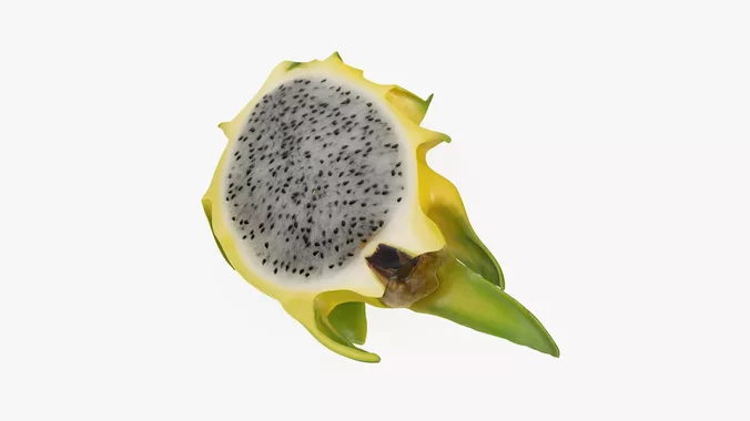 Yellow Dragon Fruit Half 02