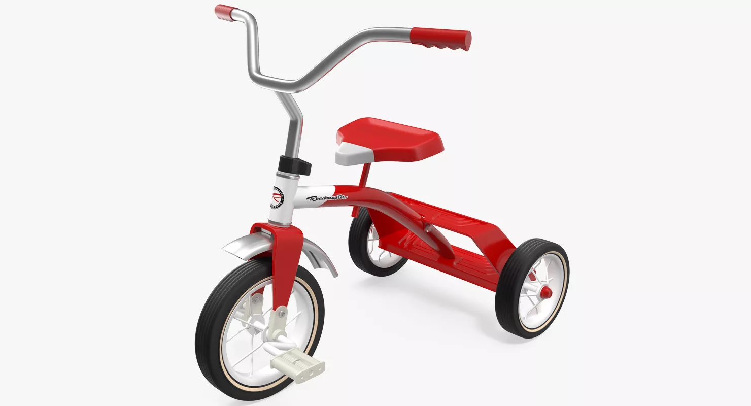 Vintage Red Trike 3D model