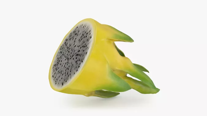 Yellow Dragon Fruit Cut 01