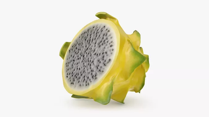 Yellow Dragon Fruit Cut 02