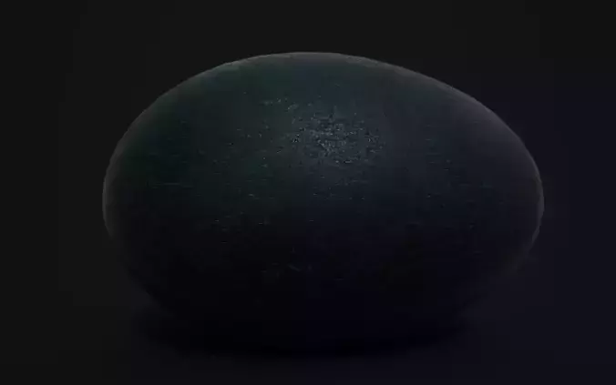 Emu Egg Low-poly 3D model