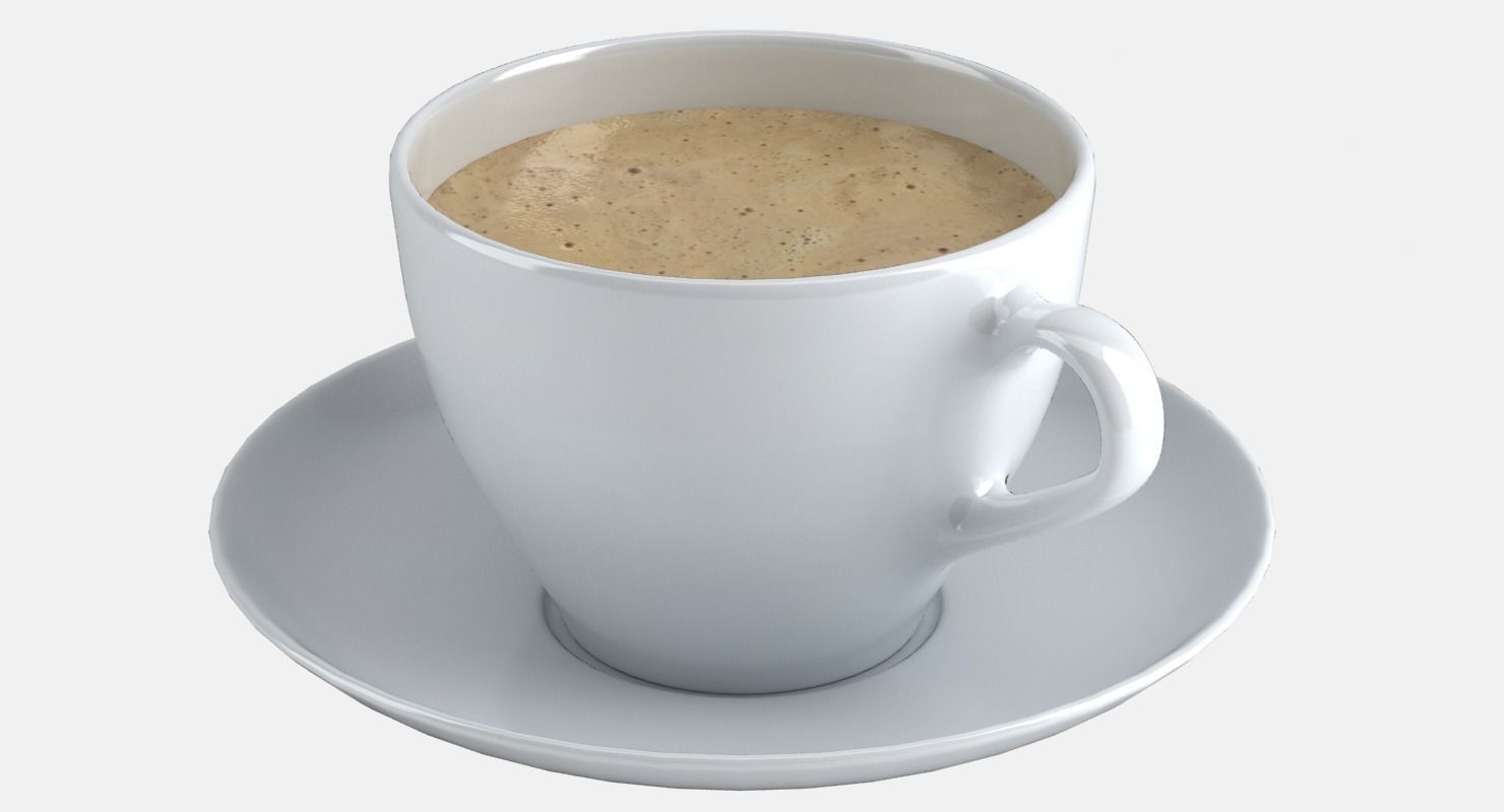 CoffeeCup coffee cup on saucer - coffee cup on saucer 3D model_14