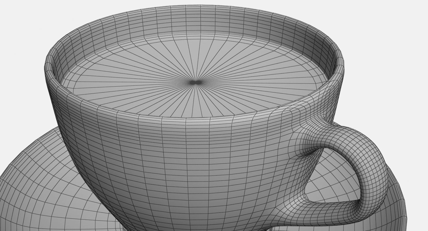 CoffeeCup coffee cup on saucer - coffee cup on saucer 3D model_16