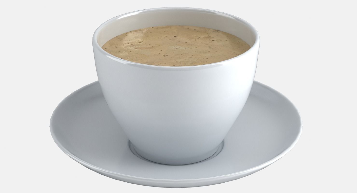 CoffeeCup coffee cup on saucer - coffee cup on saucer 3D model_9