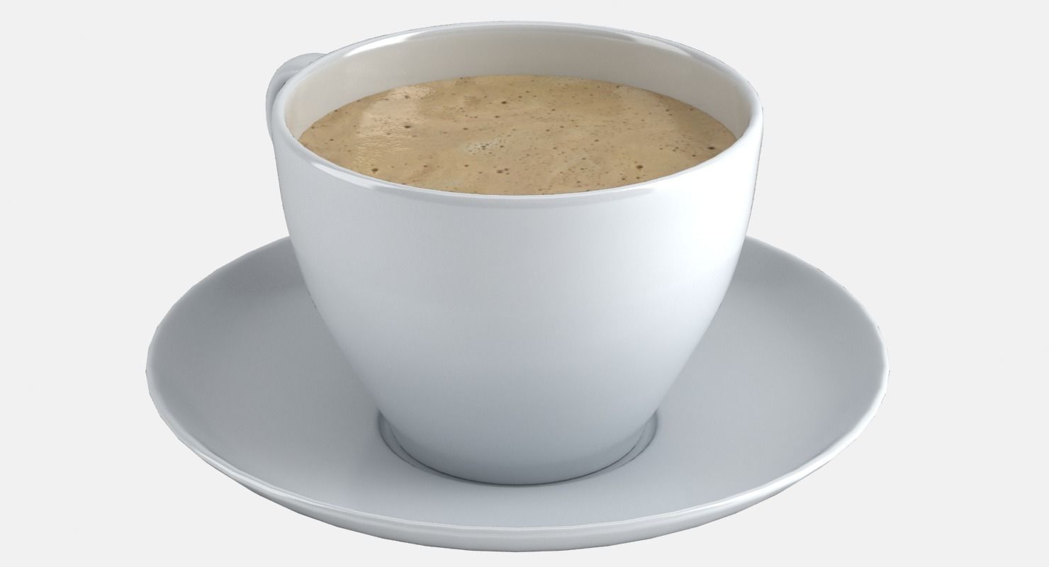 CoffeeCup coffee cup on saucer - coffee cup on saucer 3D model_10