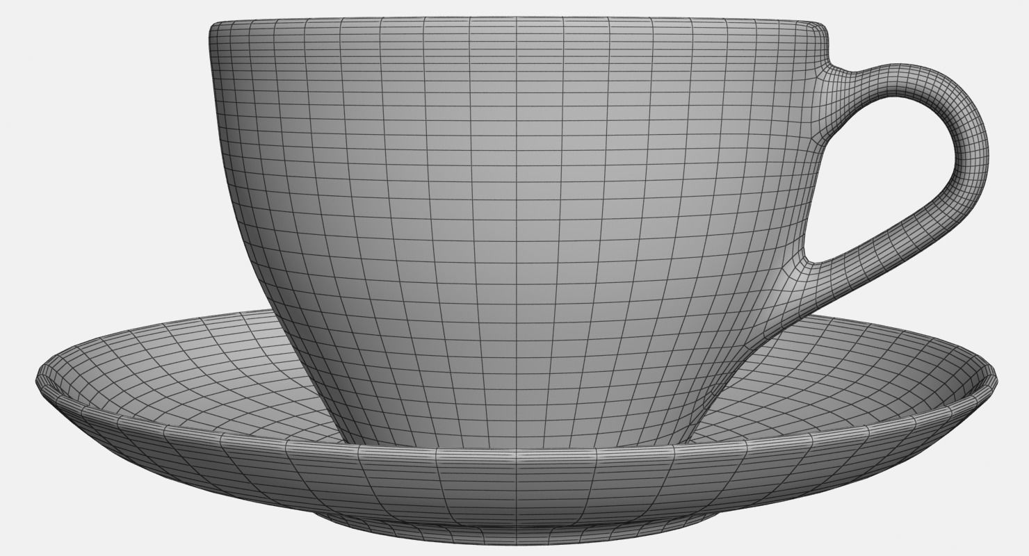 CoffeeCup coffee cup on saucer - coffee cup on saucer 3D model_18