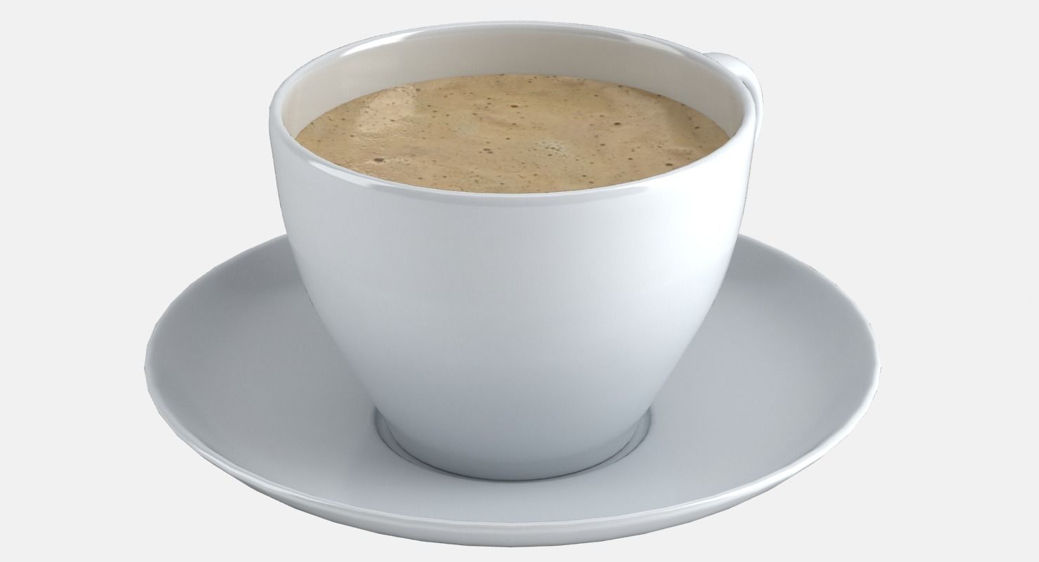 CoffeeCup coffee cup on saucer - coffee cup on saucer 3D model_8