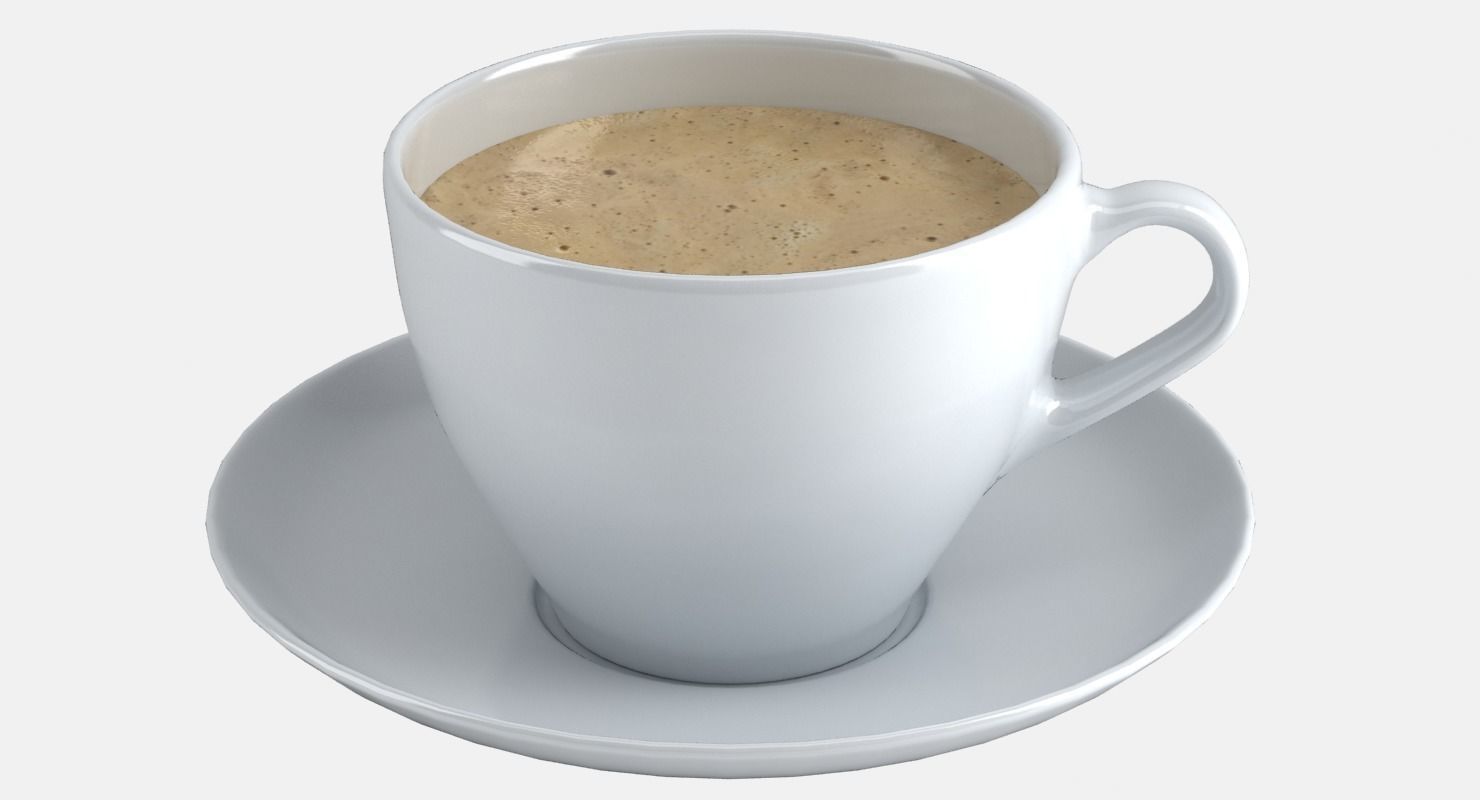 CoffeeCup coffee cup on saucer - coffee cup on saucer 3D model_7