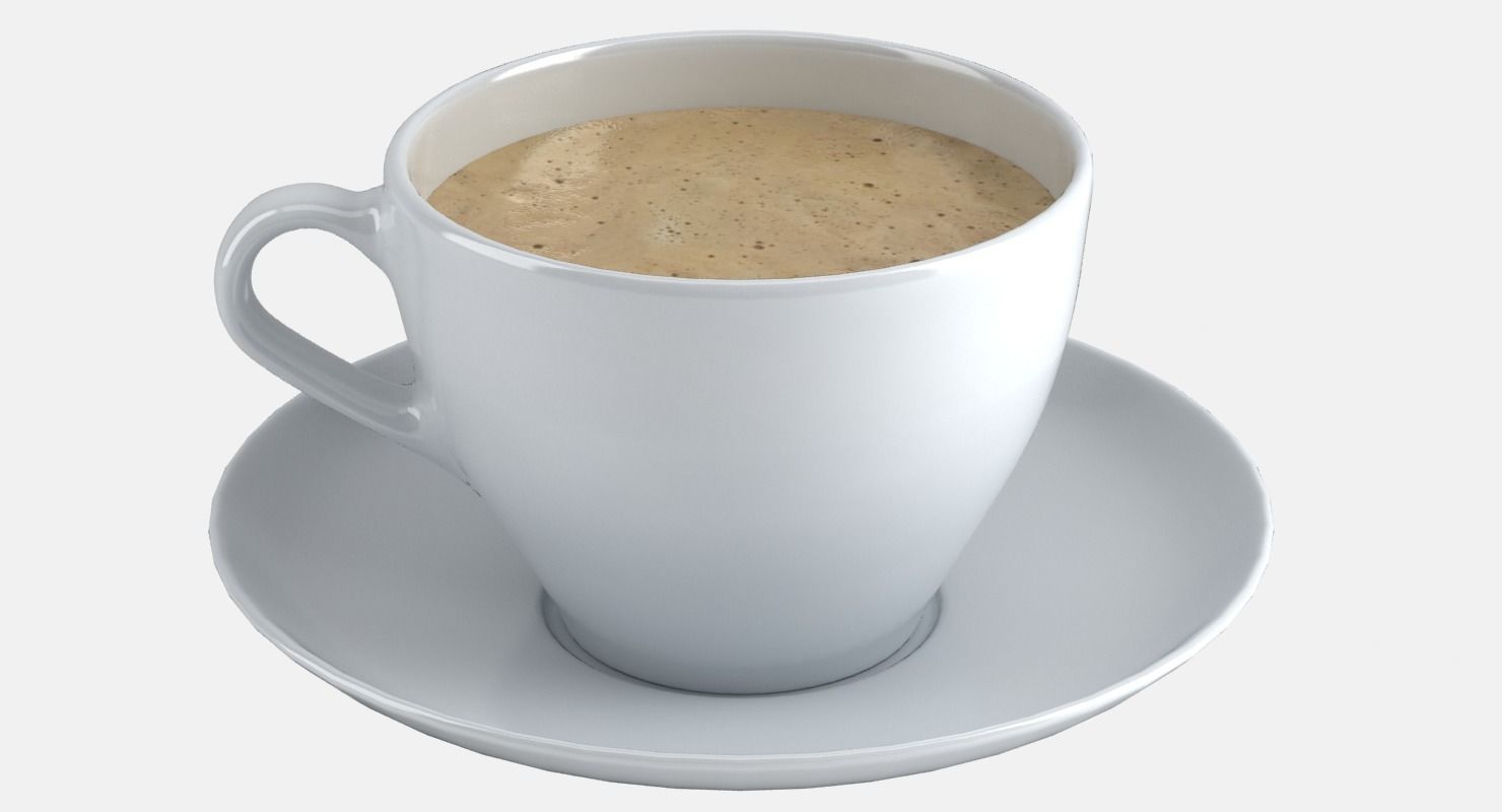 CoffeeCup coffee cup on saucer - coffee cup on saucer 3D model_11