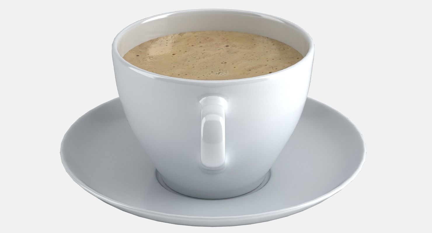 CoffeeCup coffee cup on saucer - coffee cup on saucer 3D model_13