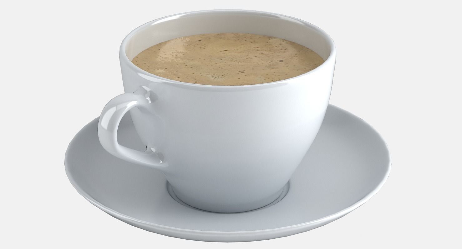 CoffeeCup coffee cup on saucer - coffee cup on saucer 3D model_12