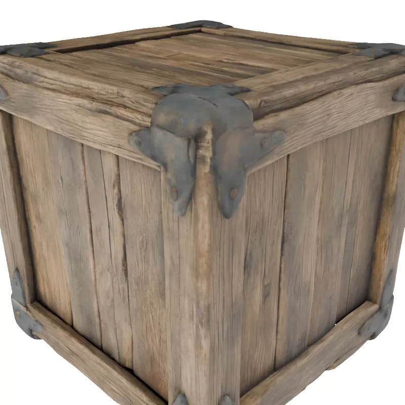 3D model Wooden Crate c07 3D Printable VR / AR / low-poly | CGTrader