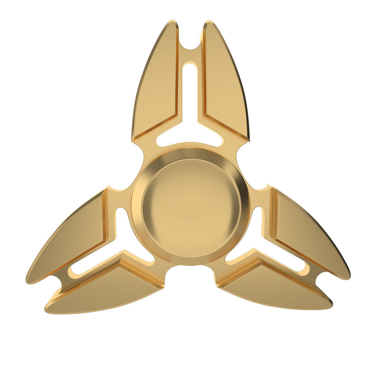 FIDGET SPINNER TRI-BLADE 3D model_2