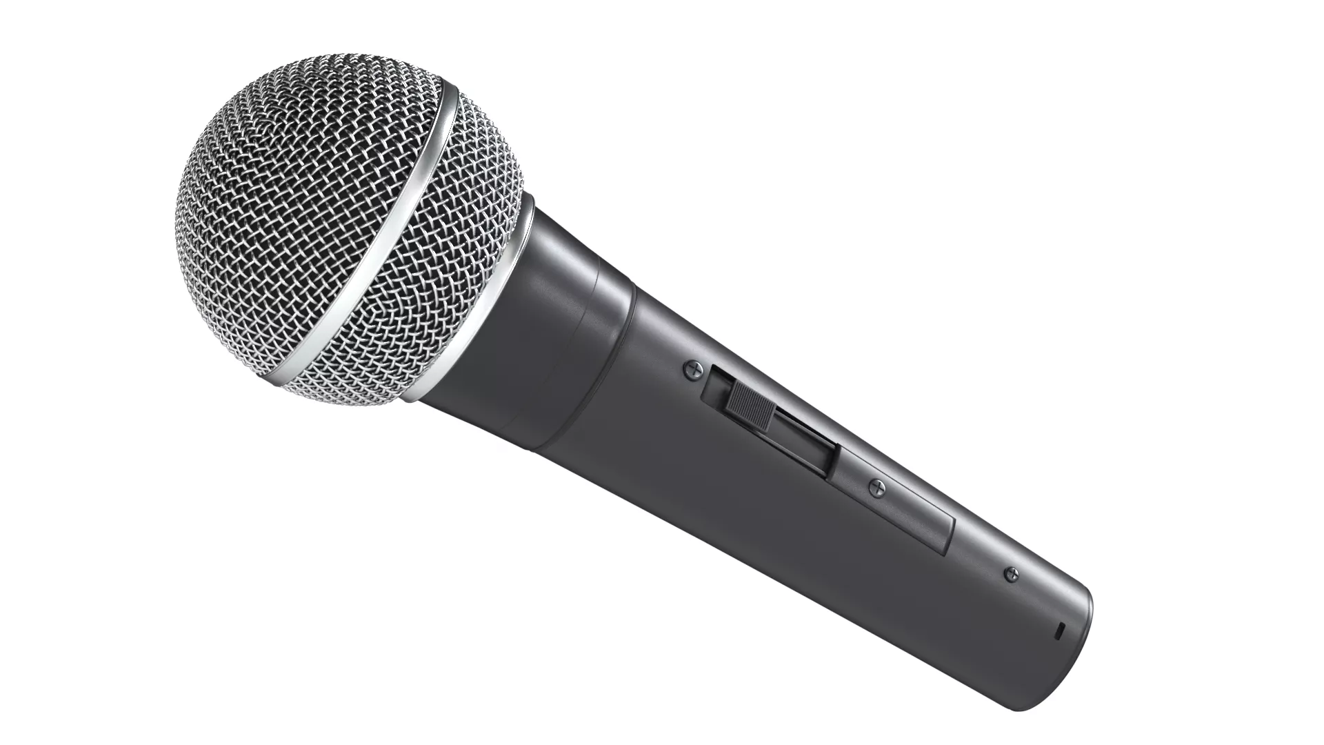 Microphone High Poly Low-poly 3D model