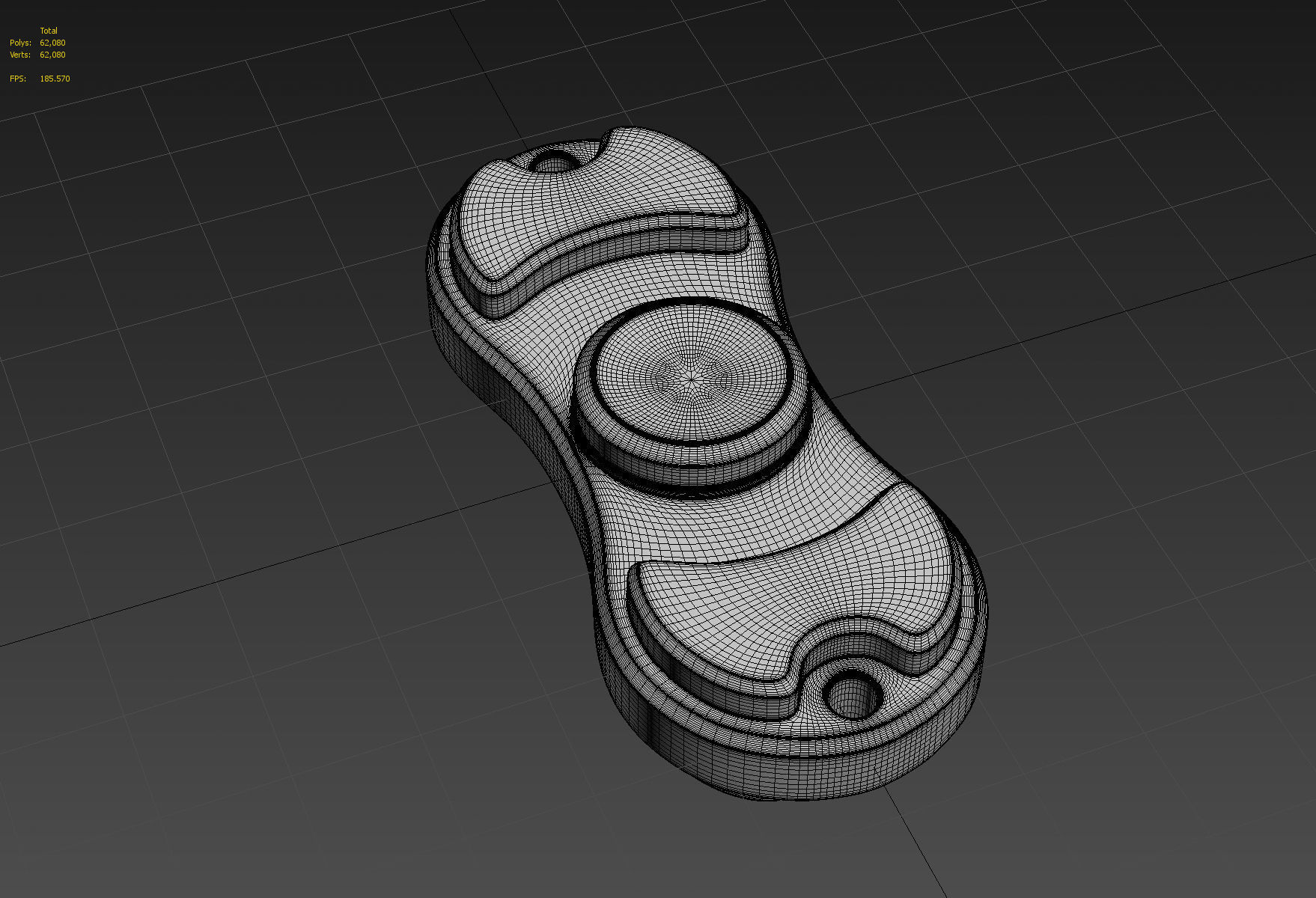FIDGET SPINNER DUAL BLADE 3D model_5