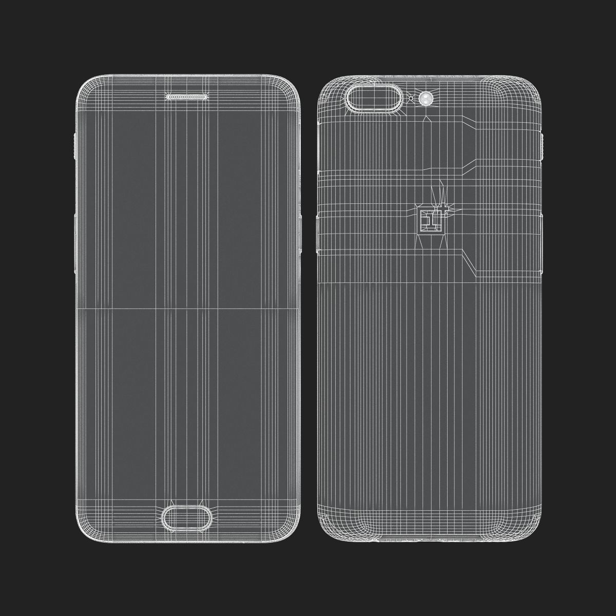 OnePlus 5 Slate Gray 3D model_16