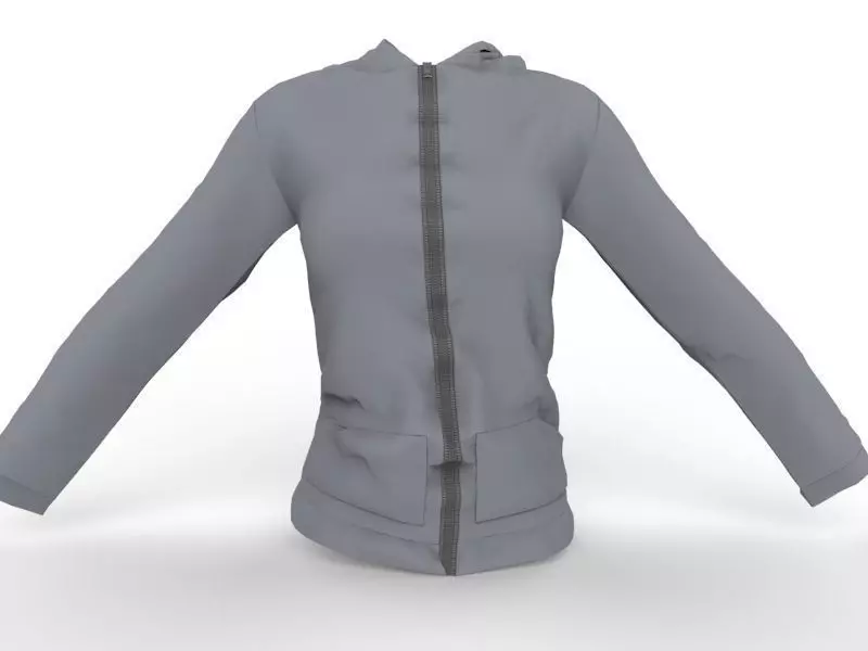 Women Hoodie 3D model Free 3D model