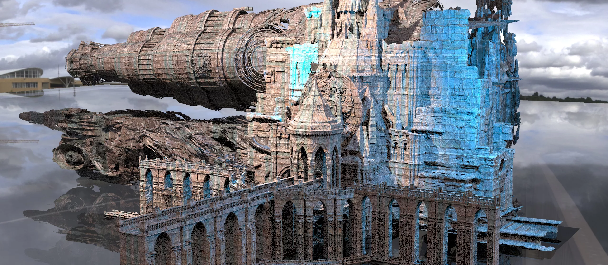 Avalon courtyard city 1 3D model