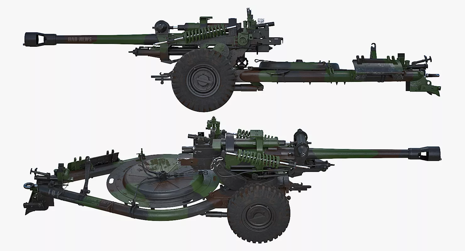 Light Field Howitzer M119 3D model