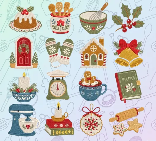 Christmas Baking Cookie Cutter Set 3D print model