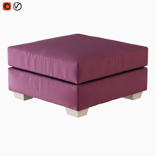 Pouf Keoma I Mediterrane 3D model
