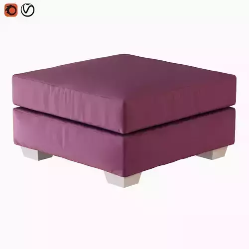 Pouf Keoma I Mediterrane 3D model