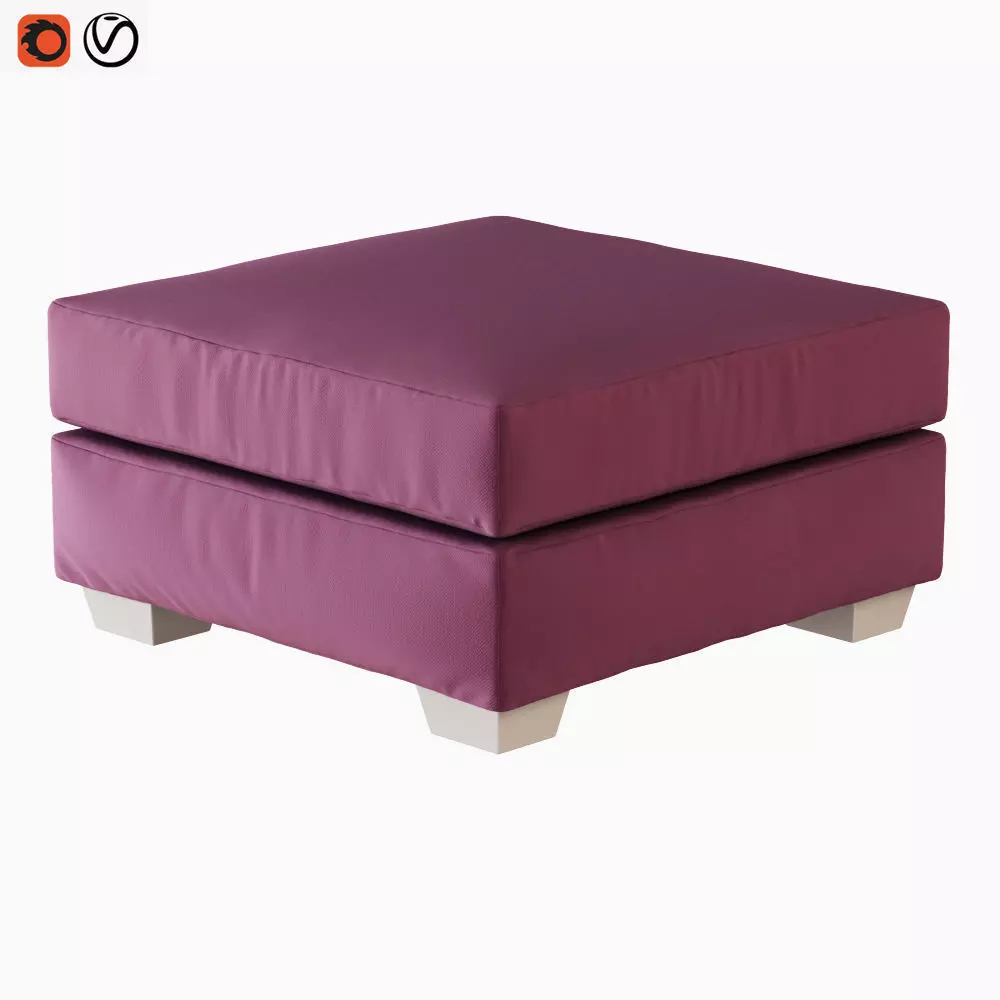 Pouf Keoma I Mediterrane 3D model_0