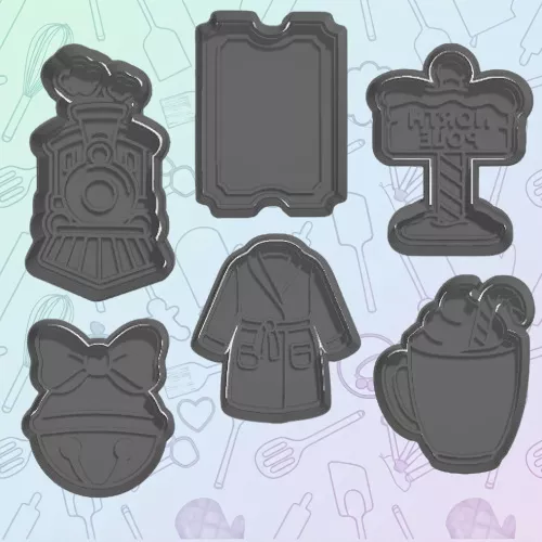 Christmas Polar Express Cookie Cutter Set 3D print model