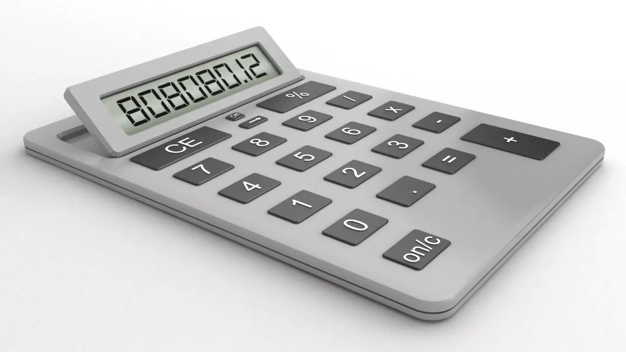 High quality basic calculator 3D model 3D model_0