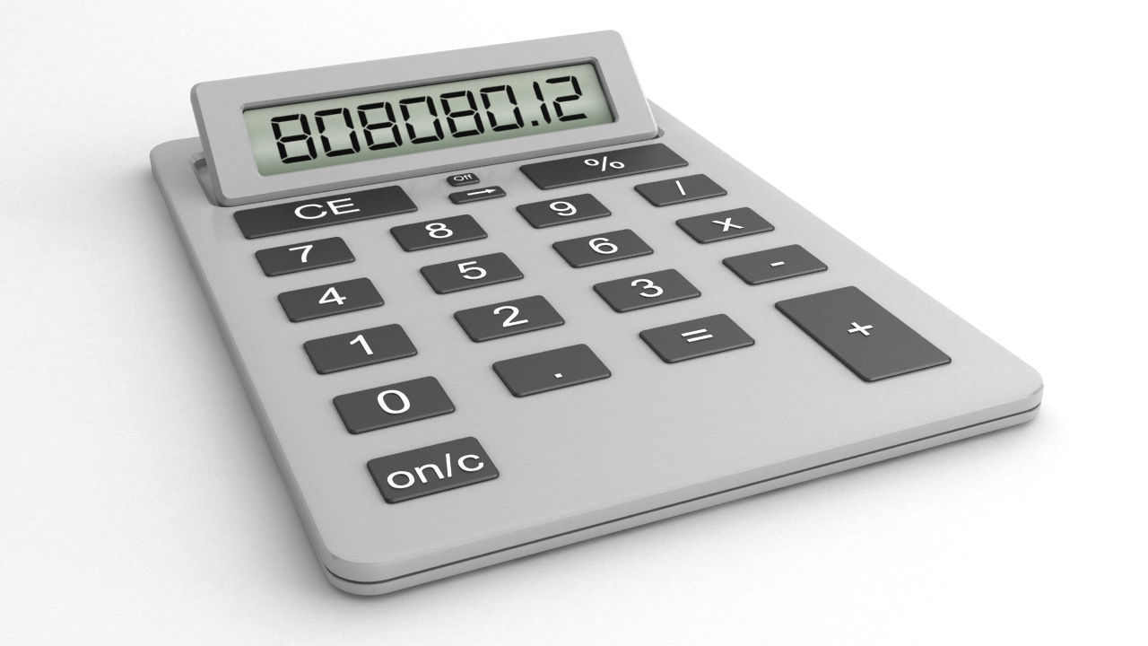 High quality basic calculator 3D model 3D model_1