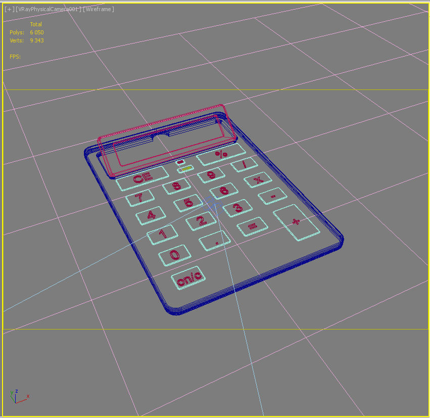 High quality basic calculator 3D model 3D model_6