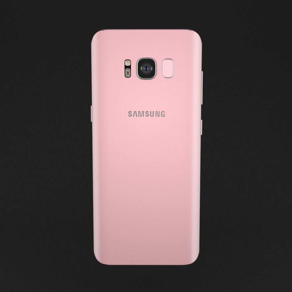 Samsung Galaxy S8 all colors collection high poly 3D model_1