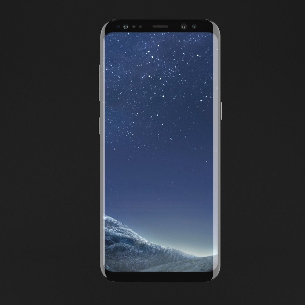 Samsung Galaxy S8 all colors collection high poly 3D model_10