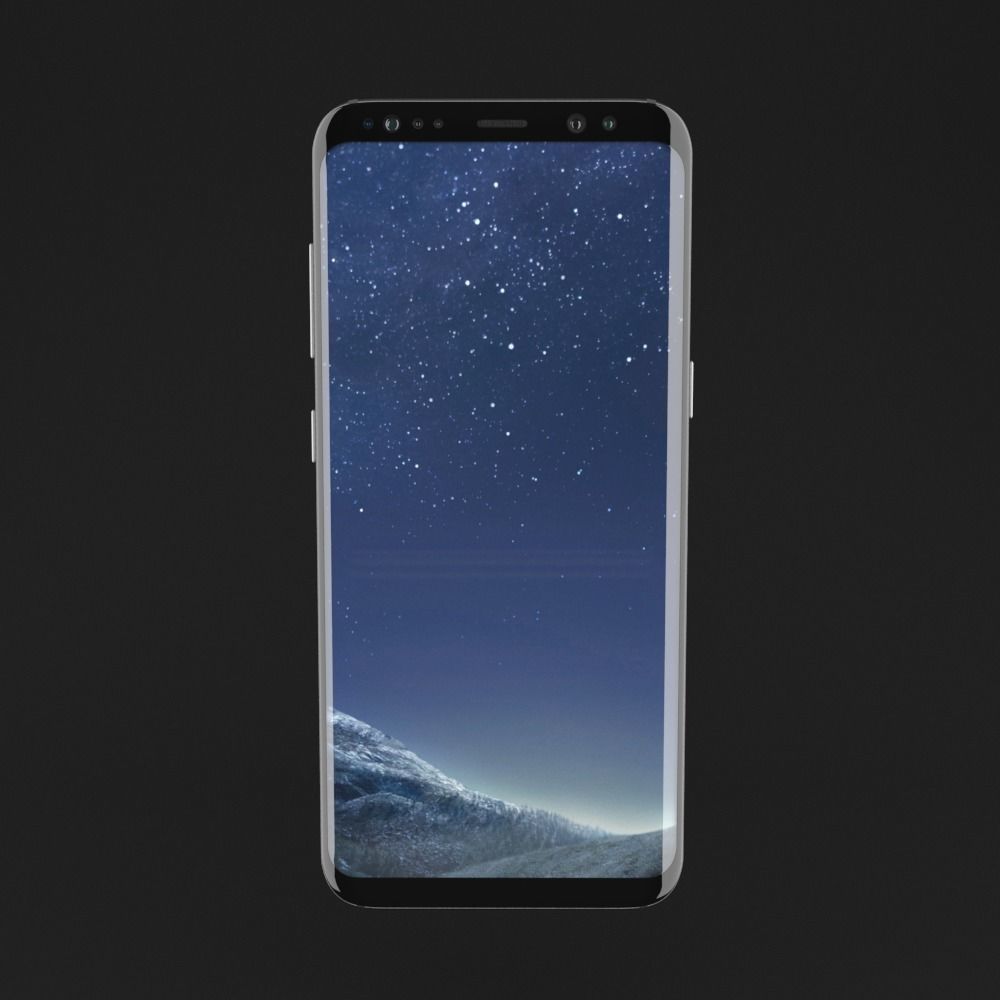 Samsung Galaxy S8 all colors collection high poly 3D model_9