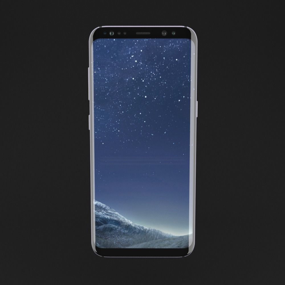Samsung Galaxy S8 all colors collection high poly 3D model_11