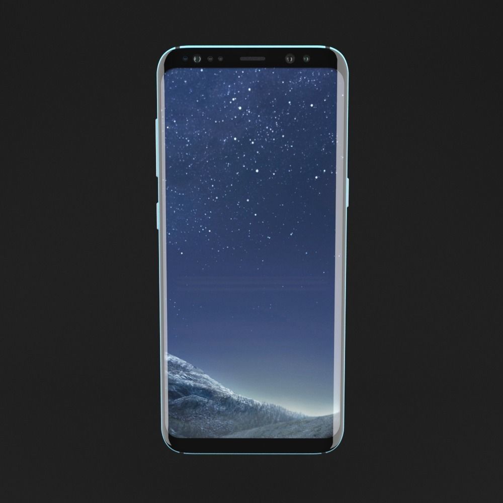 Samsung Galaxy S8 all colors collection high poly 3D model_7