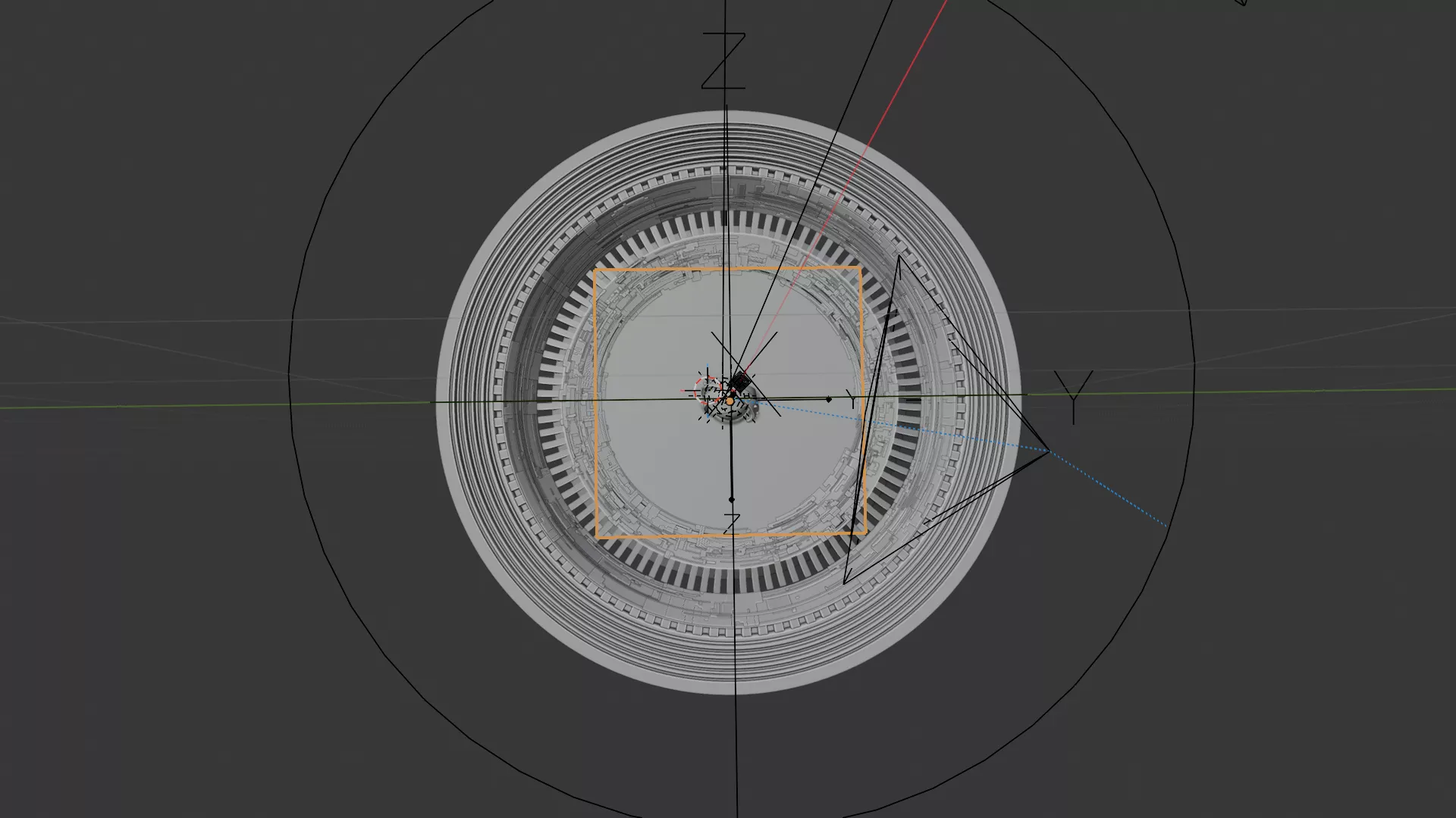 Space Station With EventHorizonStyled Gravity Drive Free 3D model
