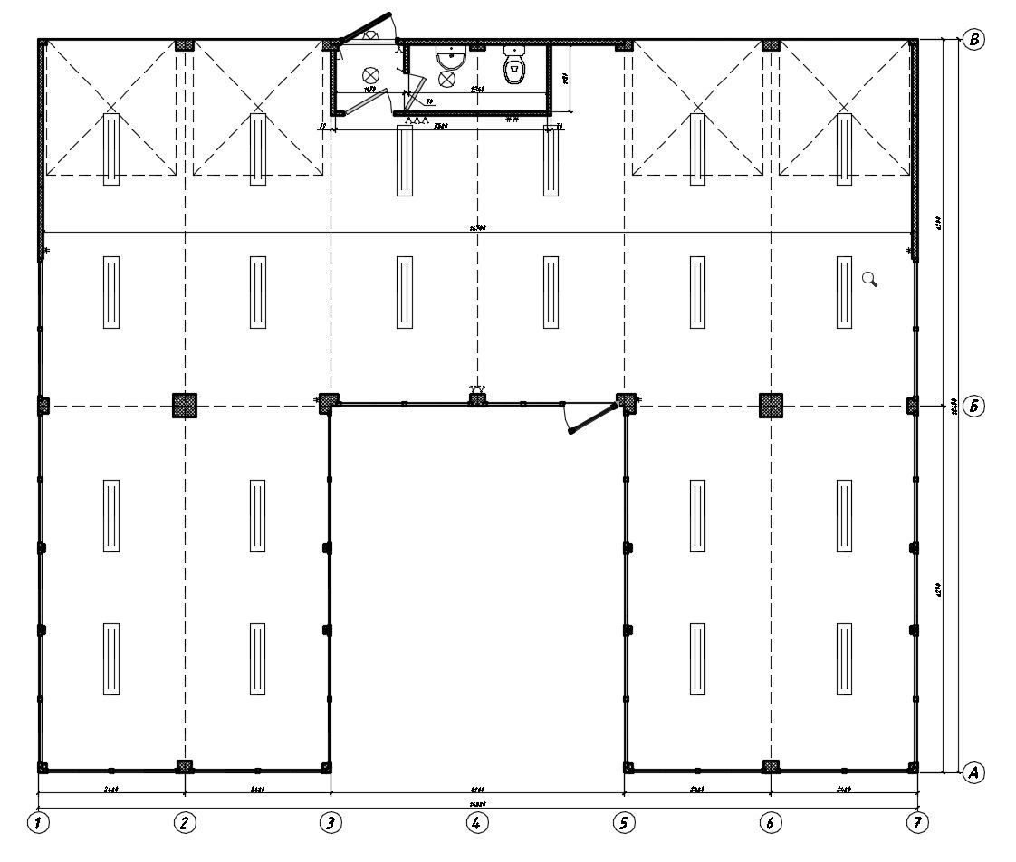 Auto showroom modular 3D model_2