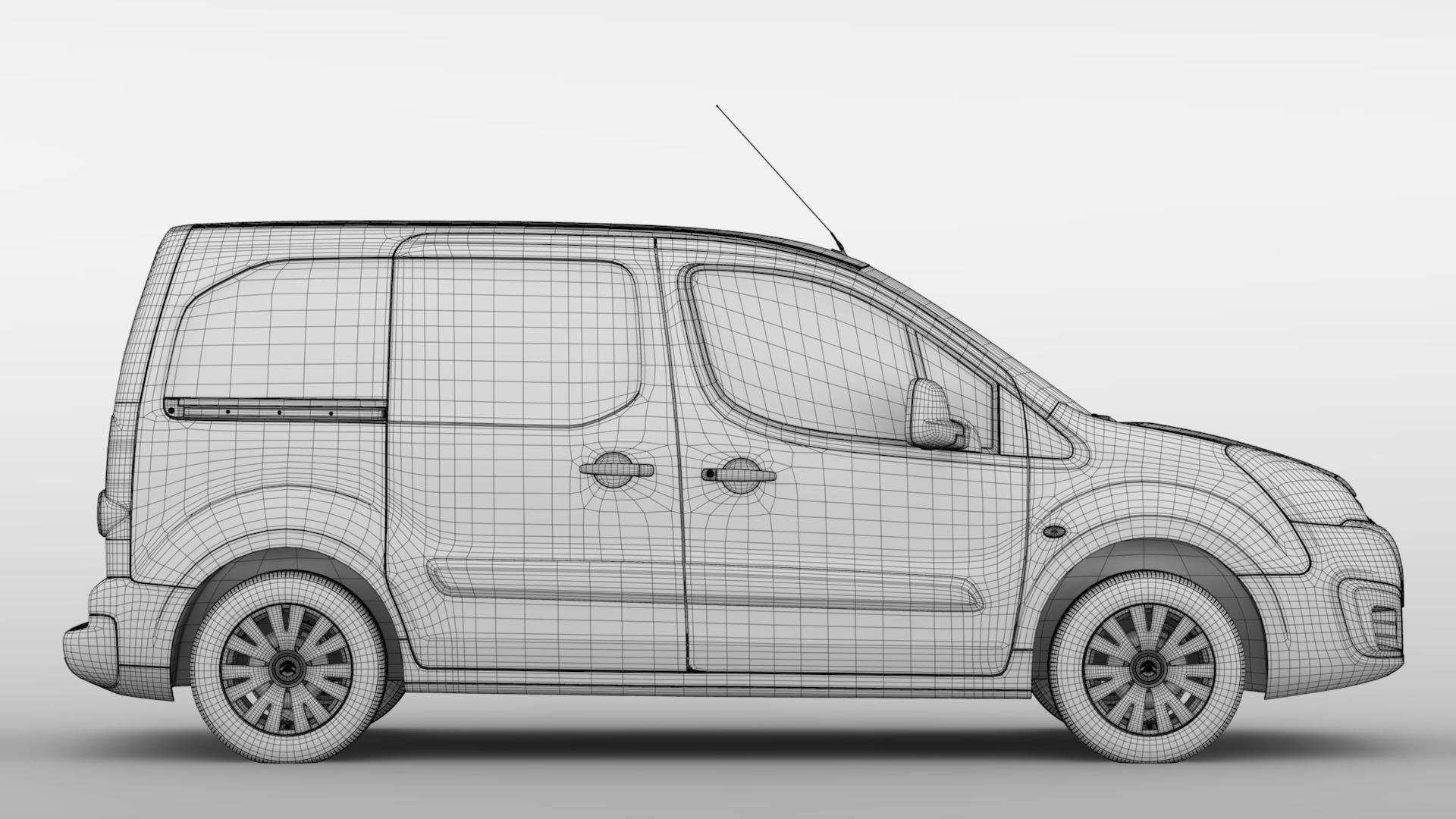 Citroen Berlingo Van L1 2slidedoors 2017 3D model_18