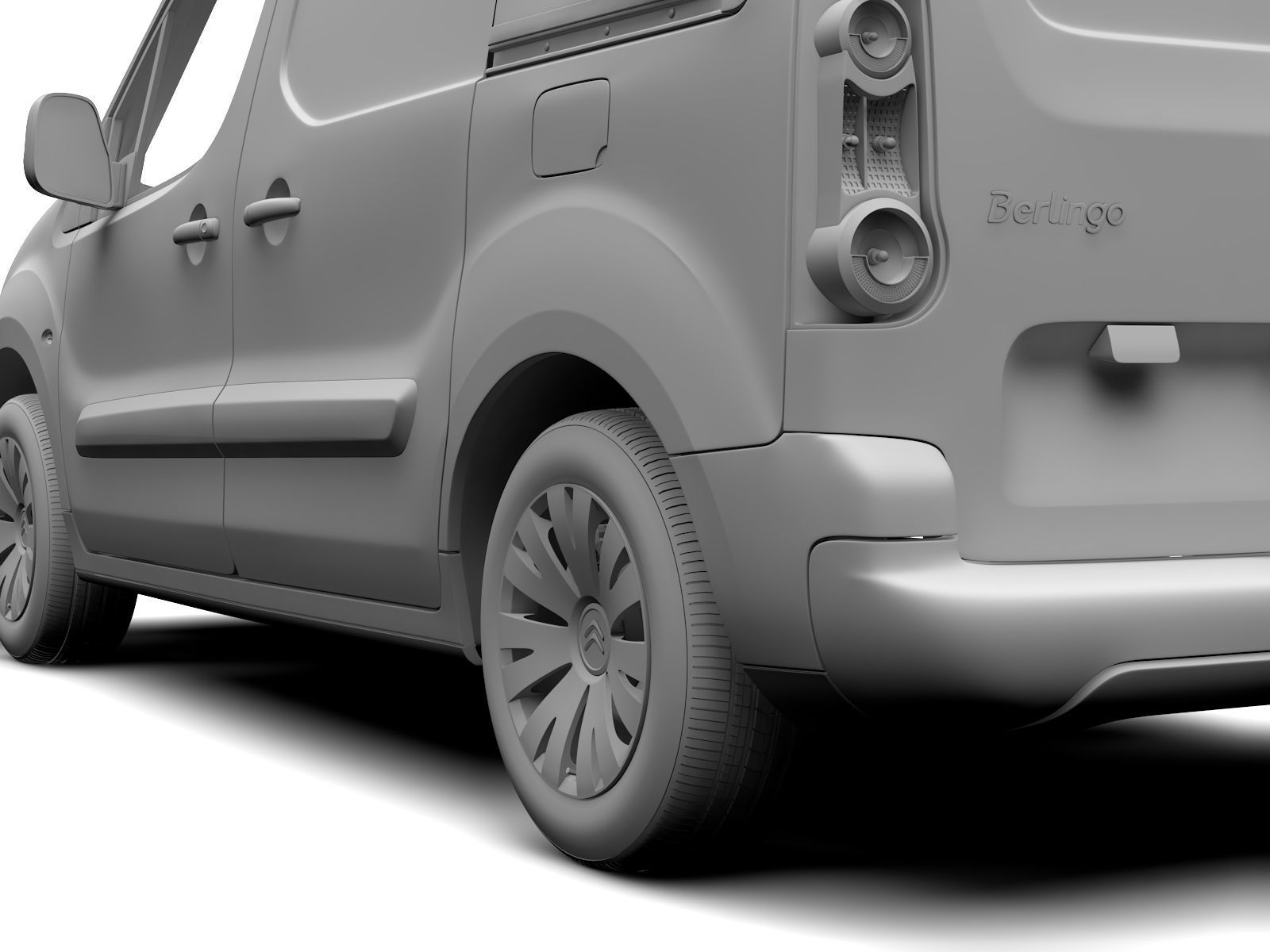 Citroen Berlingo Van L1 2slidedoors 2017 3D model_14