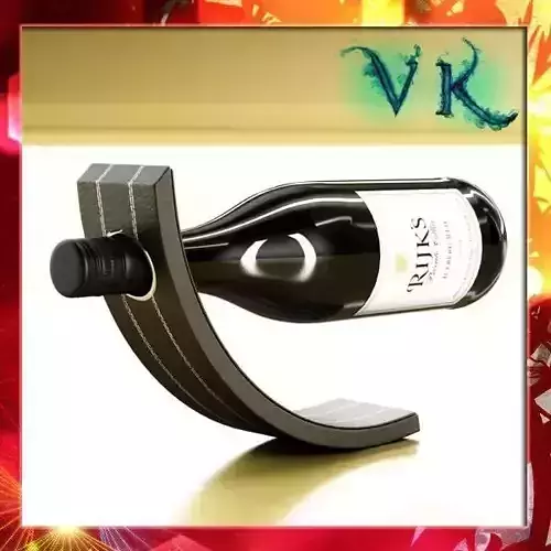 Wine Rack 4 and Red Wine Bottle