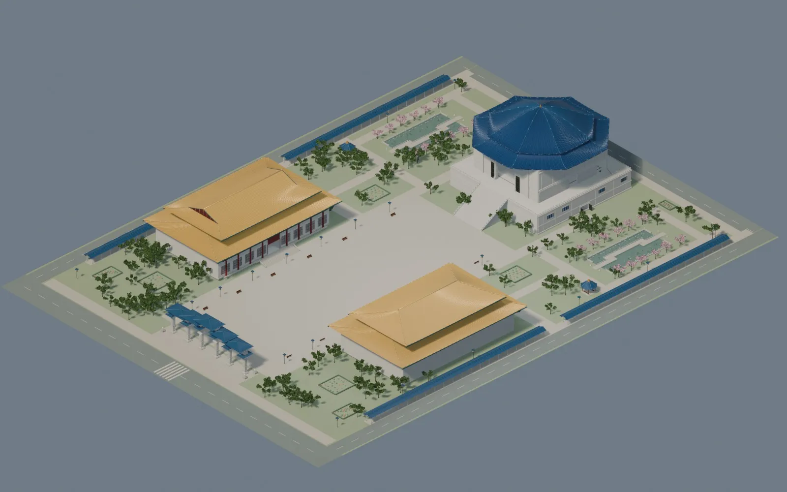 Liberty Square - Taipei Landmark Environment with Interiors 3D model