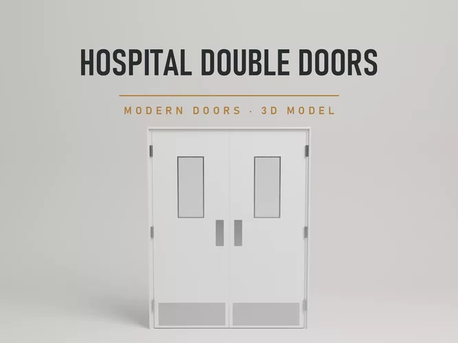 Animated Hospital Double Action Doors