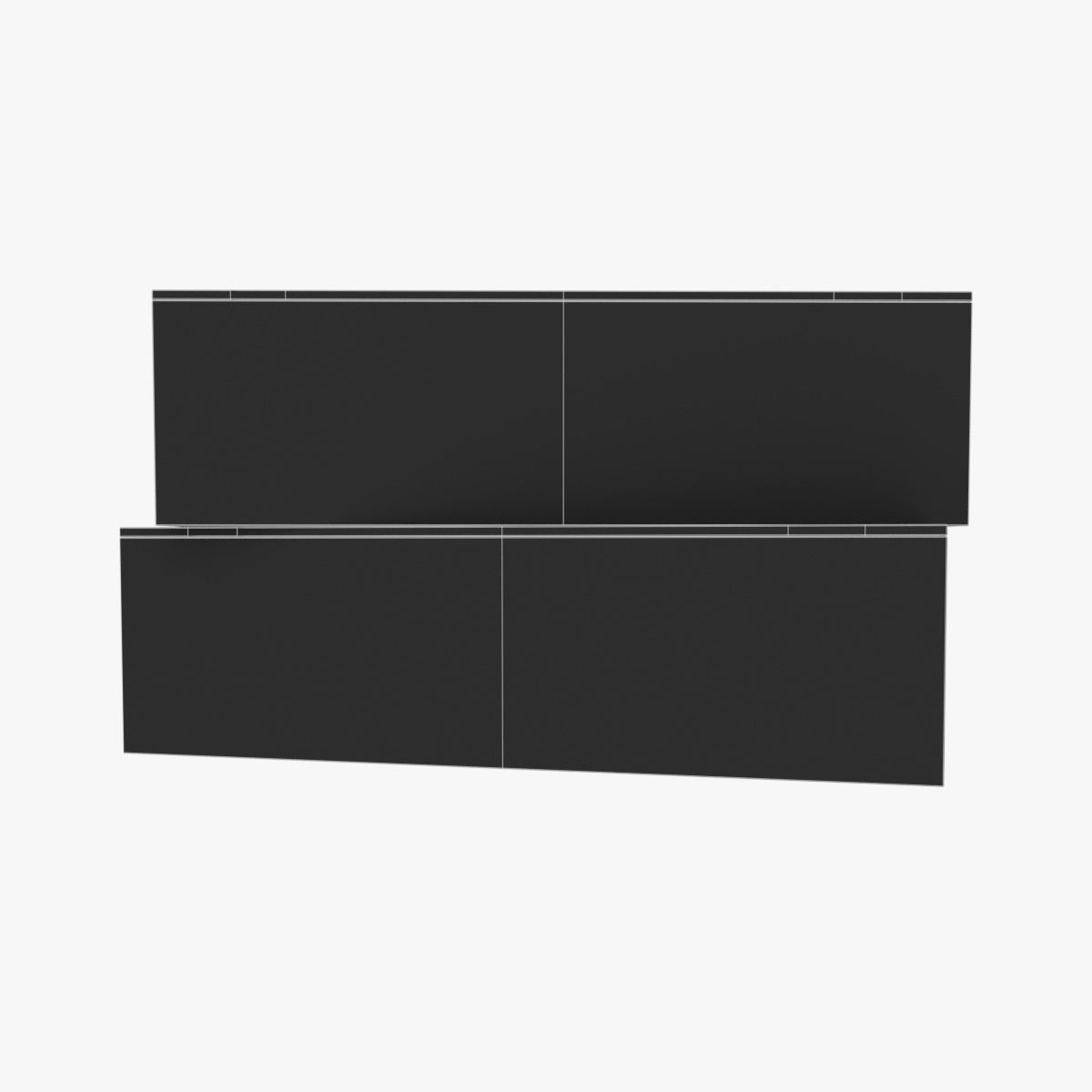 US K and C Rations wooden crate WWII Low-poly 3D model_16