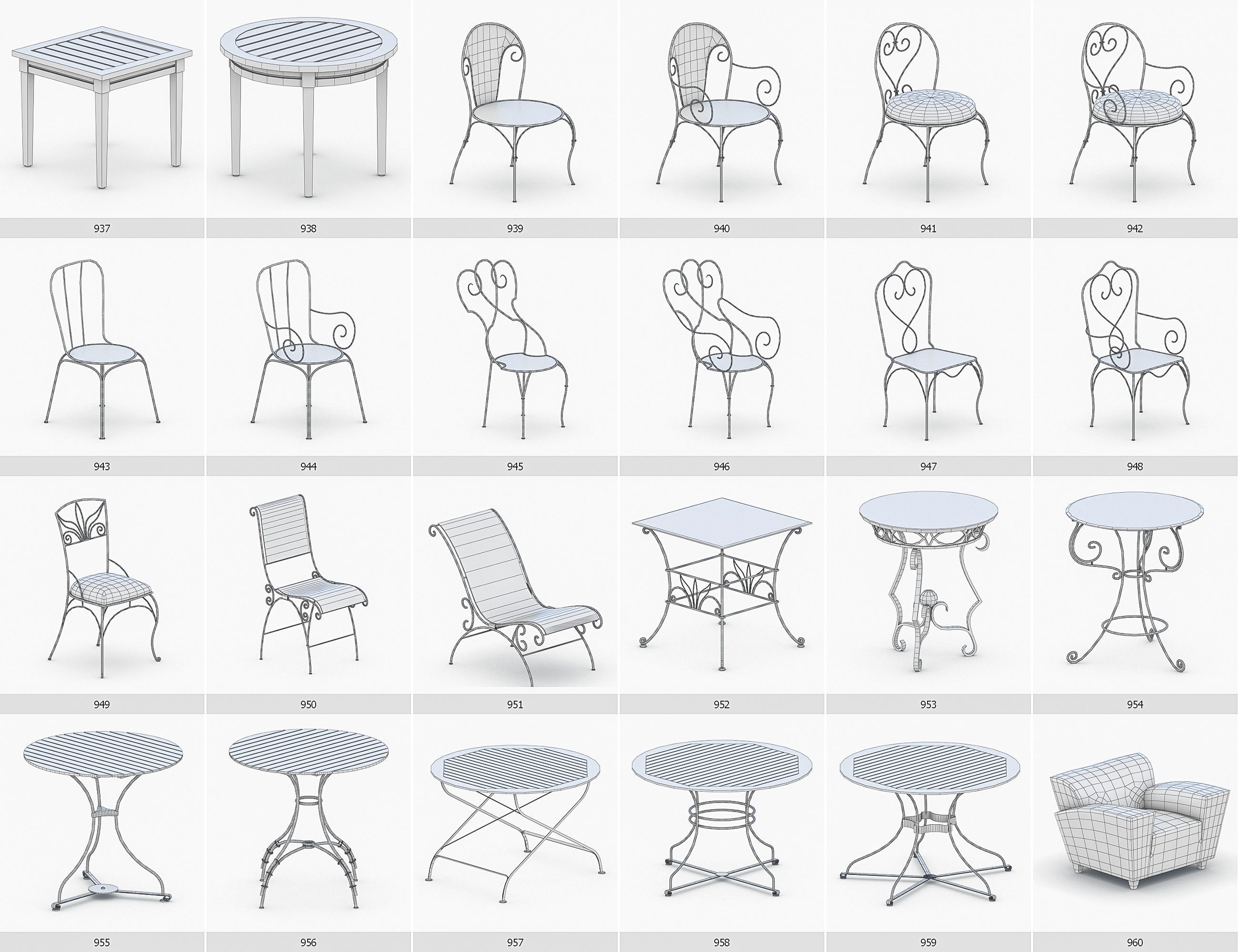 Interior Furniture Collection - 1668 MEGAPACK Low-poly 3D model_81