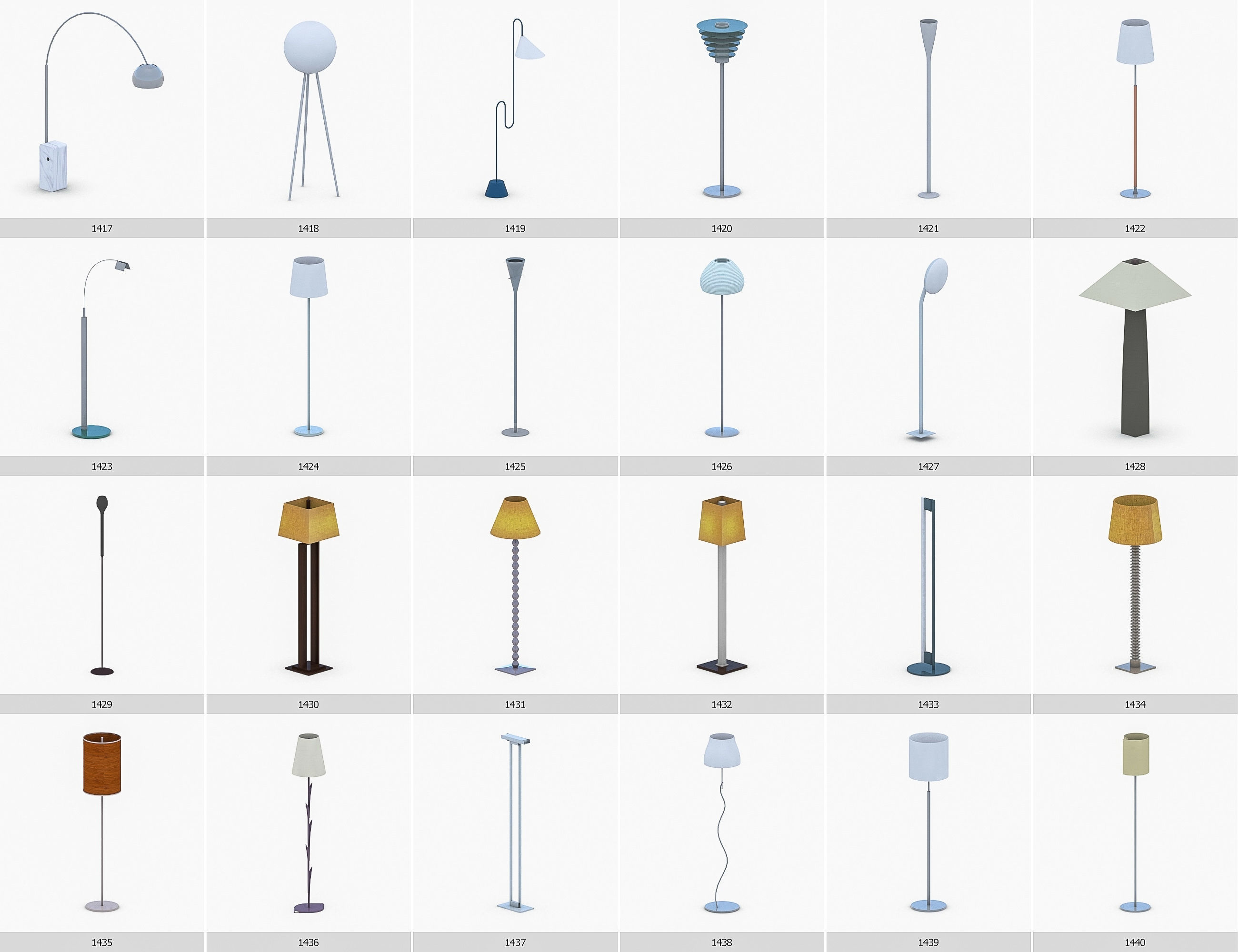 Interior Furniture Collection - 1668 MEGAPACK Low-poly 3D model_120