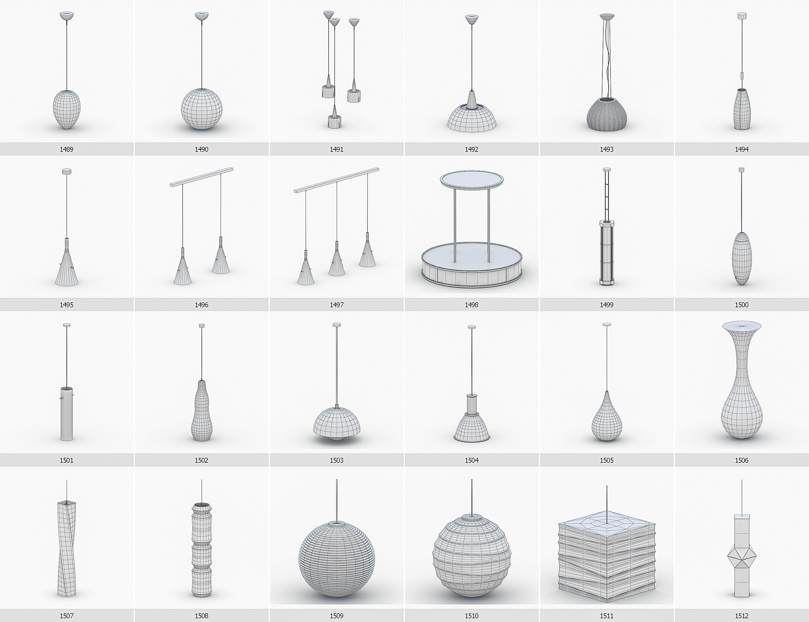 Interior Furniture Collection - 1668 MEGAPACK Low-poly 3D model_127